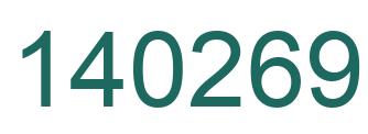 Number 140269 green image