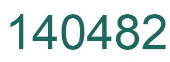 Number 140482 green image