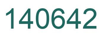 Number 140642 green image