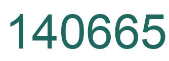 Number 140665 green image