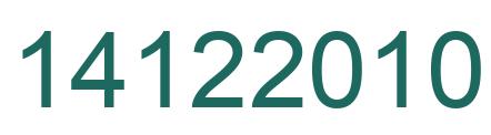 Number 14122010 green image