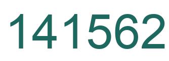 Number 141562 green image