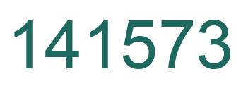 Number 141573 green image