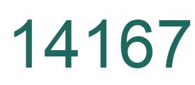 Number 14167 green image