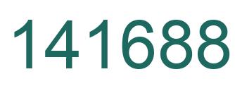 Number 141688 green image