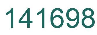 Number 141698 green image