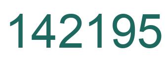 Number 142195 green image