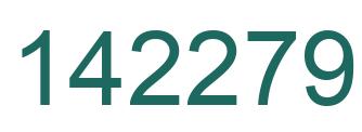 Number 142279 green image