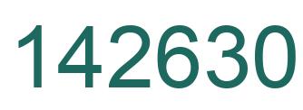 Number 142630 green image