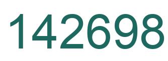 Number 142698 green image