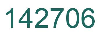 Number 142706 green image