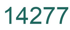 Number 14277 green image