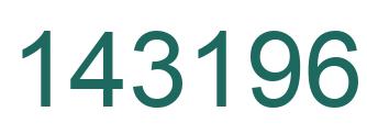 Number 143196 green image