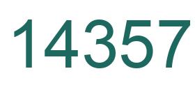 Number 14357 green image