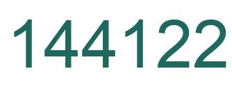 Number 144122 green image