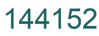 Number 144152 green image