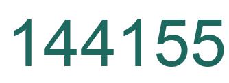 Number 144155 green image