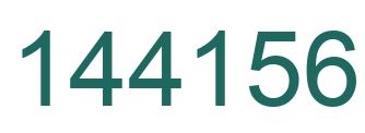 Number 144156 green image