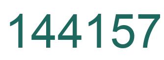Number 144157 green image