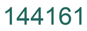 Number 144161 green image