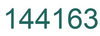 Number 144163 green image