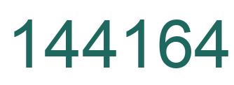 Number 144164 green image
