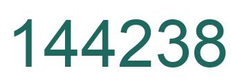 Number 144238 green image
