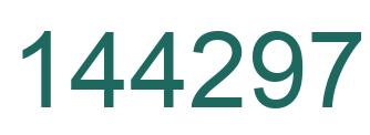 Number 144297 green image