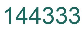 Número 144333 imagen verde