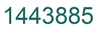 Number 1443885 green image