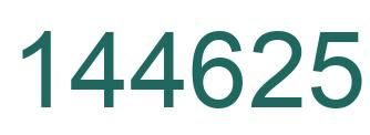 Number 144625 green image