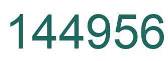 Number 144956 green image