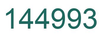 Number 144993 green image
