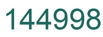Number 144998 green image