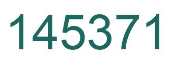 Número 145371 imagen verde