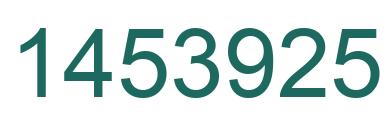 Number 1453925 green image