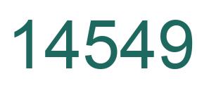 Number 14549 green image