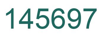 Number 145697 green image
