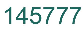 Number 145777 green image