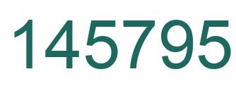 Number 145795 green image