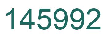 Number 145992 green image