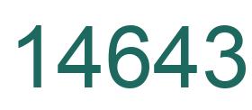 Number 14643 green image