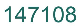 Number 147108 green image