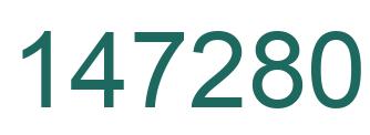 Number 147280 green image