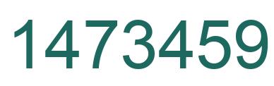 Number 1473459 green image