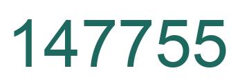 Number 147755 green image