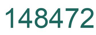 Number 148472 green image