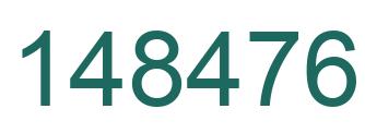 Number 148476 green image
