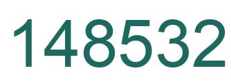 Number 148532 green image