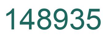 Number 148935 green image
